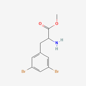 molecular formula C10H11Br2NO2 B2670718 Methyl 2-amino-3-(3,5-dibromophenyl)propanoate CAS No. 1822598-31-1