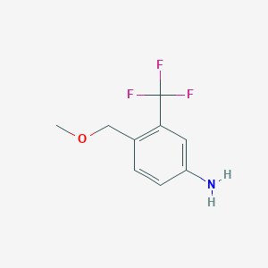 molecular formula C9H10F3NO B2670723 4-(Methoxymethyl)-3-(trifluoromethyl)aniline CAS No. 1507068-46-3