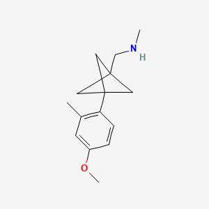 1-[3-(4-Methoxy-2-methylphenyl)-1-bicyclo[1.1.1]pentanyl]-N-methylmethanamine