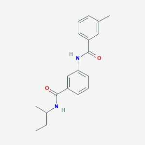 molecular formula C19H22N2O2 B267075 N-(sec-butyl)-3-[(3-methylbenzoyl)amino]benzamide 