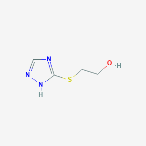 molecular formula C4H7N3OS B2670751 2-(1H-1,2,4-triazol-3-ylsulfanyl)ethanol CAS No. 882750-23-4