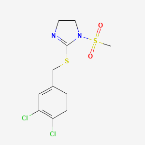 2-[(3,4-Dichlorophenyl)methylsulfanyl]-1-methylsulfonyl-4,5-dihydroimidazole