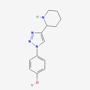 4-(4-Piperidin-2-yltriazol-1-yl)phenol