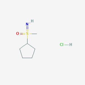 molecular formula C6H14ClNOS B2670763 环戊基(亚胺)甲基-λ6-砜酮盐酸盐 CAS No. 2230799-74-1