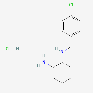 molecular formula C13H20Cl2N2 B2670764 N1-(4-Chlorobenzyl)cyclohexane-1,2-diamine hydrochloride CAS No. 1353956-09-8
