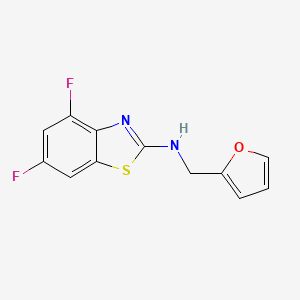 molecular formula C12H8F2N2OS B2670780 4,6-difluoro-N-(furan-2-ylmethyl)benzo[d]thiazol-2-amine CAS No. 1286724-37-5