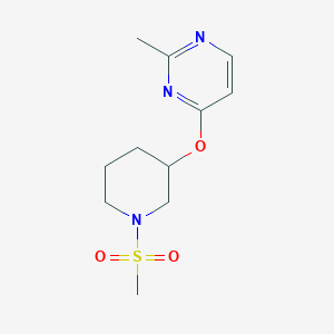 2-Methyl-4-((1-(methylsulfonyl)piperidin-3-yl)oxy)pyrimidine