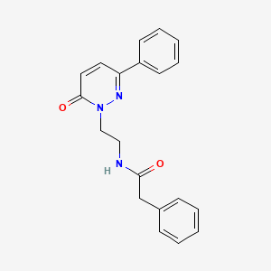 N-(2-(6-oxo-3-phenylpyridazin-1(6H)-yl)ethyl)-2-phenylacetamide