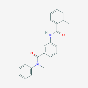 molecular formula C22H20N2O2 B267080 2-methyl-N-{3-[(methylanilino)carbonyl]phenyl}benzamide 