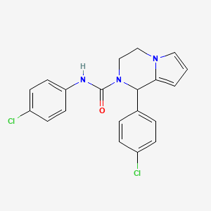 N,1-bis(4-chlorophenyl)-3,4-dihydropyrrolo[1,2-a]pyrazine-2(1H)-carboxamide