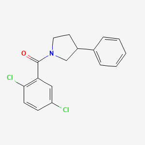 (2,5-Dichlorophenyl)-(3-phenylpyrrolidin-1-yl)methanone