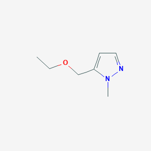 molecular formula C7H12N2O B2670824 5-(ethoxymethyl)-1-methyl-1H-pyrazole CAS No. 1856076-64-6