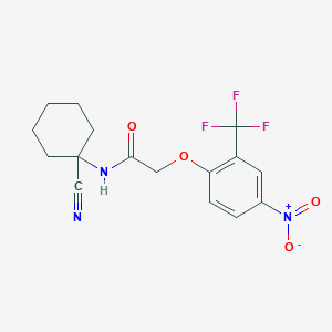 N-(1-cyanocyclohexyl)-2-[4-nitro-2-(trifluoromethyl)phenoxy]acetamide