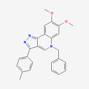 5-benzyl-7,8-dimethoxy-3-(4-methylphenyl)-5H-pyrazolo[4,3-c]quinoline