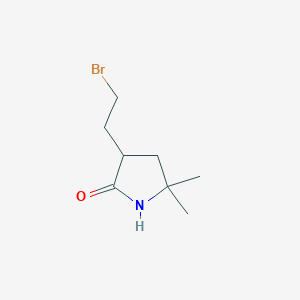 3-(2-Bromoethyl)-5,5-dimethylpyrrolidin-2-one