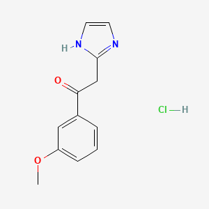 2-(1H-imidazol-2-yl)-1-(3-methoxyphenyl)ethan-1-one hydrochloride