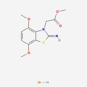 methyl 2-(2-imino-4,7-dimethoxybenzo[d]thiazol-3(2H)-yl)acetate hydrobromide