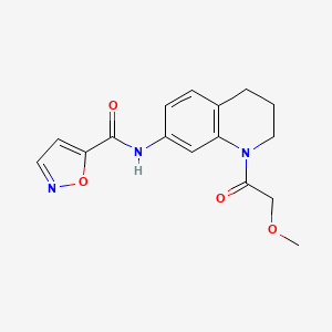 N-(1-(2-methoxyacetyl)-1,2,3,4-tetrahydroquinolin-7-yl)isoxazole-5-carboxamide