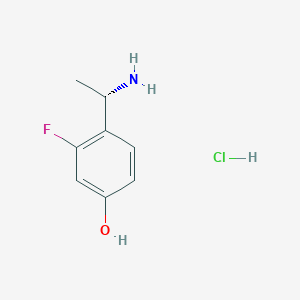 4-[(1S)-1-aminoethyl]-3-fluorophenol hydrochloride