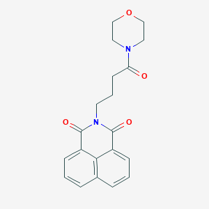 molecular formula C20H20N2O4 B2670855 2-(4-吗啉-4-基-4-氧代丁基)苯并[de]异喹啉-1,3-二酮 CAS No. 294654-75-4