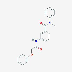 molecular formula C22H20N2O3 B267086 N-methyl-3-[(phenoxyacetyl)amino]-N-phenylbenzamide 