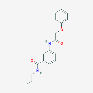 molecular formula C18H20N2O3 B267087 3-[(phenoxyacetyl)amino]-N-propylbenzamide 