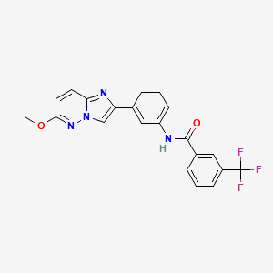 N-(3-(6-methoxyimidazo[1,2-b]pyridazin-2-yl)phenyl)-3-(trifluoromethyl)benzamide