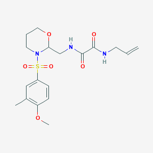 N1-allyl-N2-((3-((4-methoxy-3-methylphenyl)sulfonyl)-1,3-oxazinan-2-yl)methyl)oxalamide