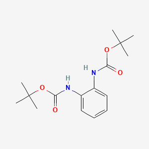 molecular formula C16H24N2O4 B2670888 N,N'-Bis(tert-butoxycarbonyl)-o-phenylenediamine CAS No. 438533-54-1