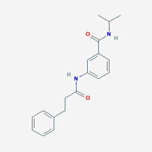 molecular formula C19H22N2O2 B267089 N-isopropyl-3-[(3-phenylpropanoyl)amino]benzamide 
