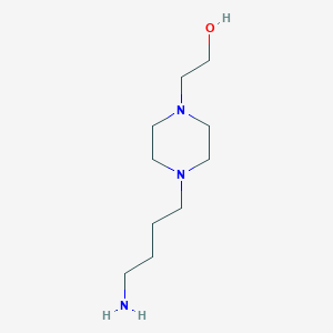 molecular formula C10H23N3O B2670895 2-[4-(4-氨基丁基)哌嗪-1-基]乙基醇 CAS No. 252006-26-1