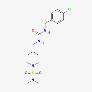 4-((3-(4-chlorobenzyl)ureido)methyl)-N,N-dimethylpiperidine-1-sulfonamide