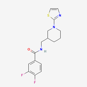 3,4-difluoro-N-((1-(thiazol-2-yl)piperidin-3-yl)methyl)benzamide