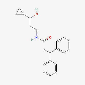 N-(3-cyclopropyl-3-hydroxypropyl)-3,3-diphenylpropanamide