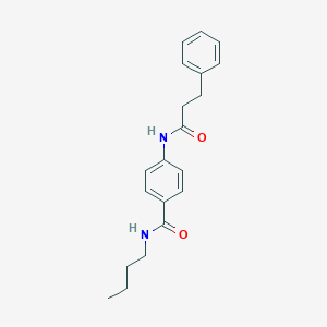 molecular formula C20H24N2O2 B267091 N-butyl-4-[(3-phenylpropanoyl)amino]benzamide 