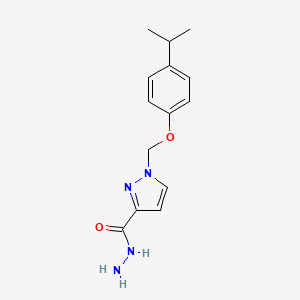 1-((4-Isopropylphenoxy)methyl)-1H-pyrazole-3-carbohydrazide