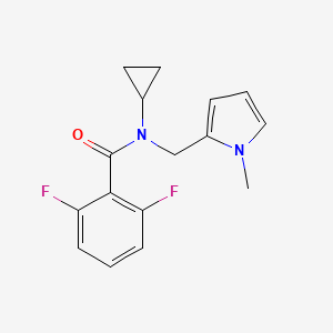 N-cyclopropyl-2,6-difluoro-N-((1-methyl-1H-pyrrol-2-yl)methyl)benzamide