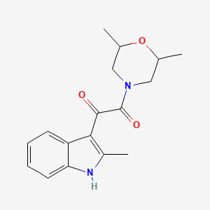 1-(2,6-dimethylmorpholino)-2-(2-methyl-1H-indol-3-yl)ethane-1,2-dione