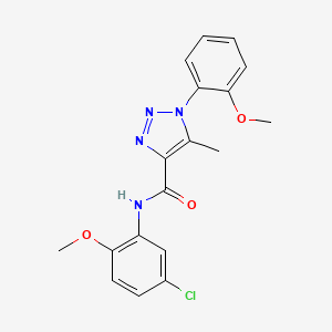 N-(5-chloro-2-methoxyphenyl)-1-(2-methoxyphenyl)-5-methyl-1H-1,2,3-triazole-4-carboxamide