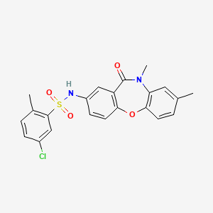 5-chloro-N-(8,10-dimethyl-11-oxo-10,11-dihydrodibenzo[b,f][1,4]oxazepin-2-yl)-2-methylbenzenesulfonamide