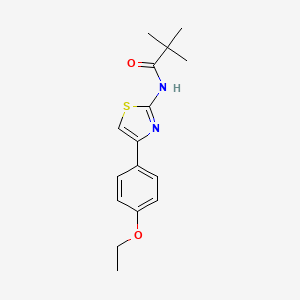N-[4-(4-ethoxyphenyl)-1,3-thiazol-2-yl]-2,2-dimethylpropanamide