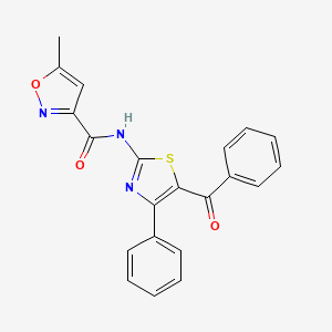 N-(5-benzoyl-4-phenylthiazol-2-yl)-5-methylisoxazole-3-carboxamide
