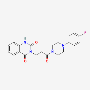 3-(3-(4-(4-fluorophenyl)piperazin-1-yl)-3-oxopropyl)quinazoline-2,4(1H,3H)-dione