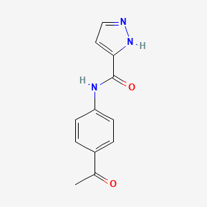N-(4-acetylphenyl)-1H-pyrazole-3-carboxamide