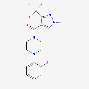 [4-(2-fluorophenyl)piperazino][1-methyl-3-(trifluoromethyl)-1H-pyrazol-4-yl]methanone