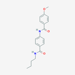 molecular formula C19H22N2O3 B267095 N-{4-[(butylamino)carbonyl]phenyl}-4-methoxybenzamide 