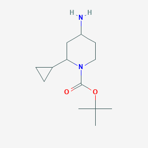 Tert-butyl 4-amino-2-cyclopropylpiperidine-1-carboxylate
