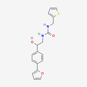 1-{2-[4-(Furan-2-yl)phenyl]-2-hydroxyethyl}-3-[(thiophen-2-yl)methyl]urea