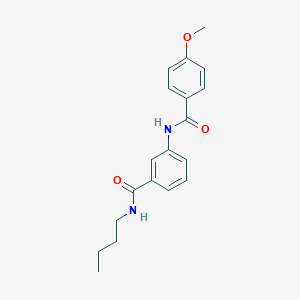molecular formula C19H22N2O3 B267097 N-butyl-3-[(4-methoxybenzoyl)amino]benzamide 