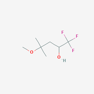 molecular formula C7H13F3O2 B2670978 1,1,1-三氟-4-甲氧基-4-甲基戊醇 CAS No. 1694902-58-3